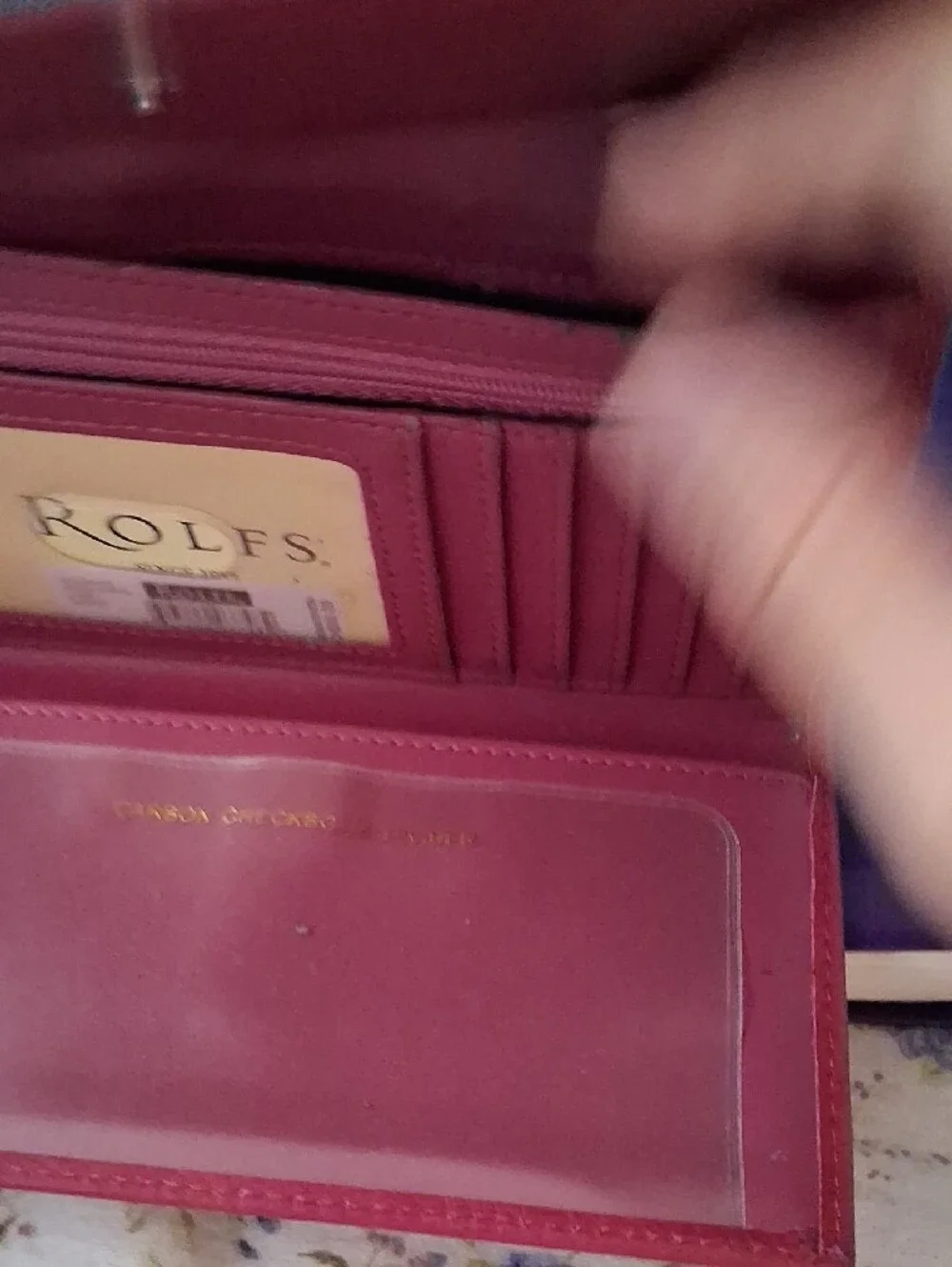 Rolf's Leather Clutch Style Wallet & Checkbook Holder